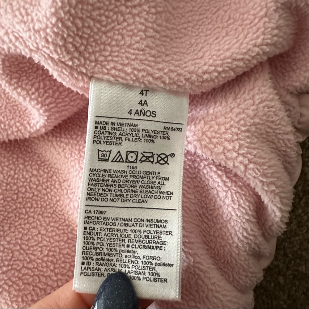 Old Navy Pink Puffer Fleece Lined Jacket - Picture 13 of 13